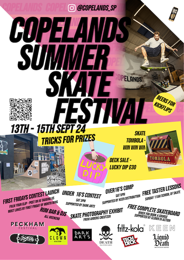 Peckham festival school of skate copelands skatepark